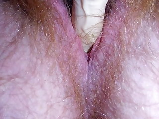 Masturbation Teasing my boy pussy with a little dildo